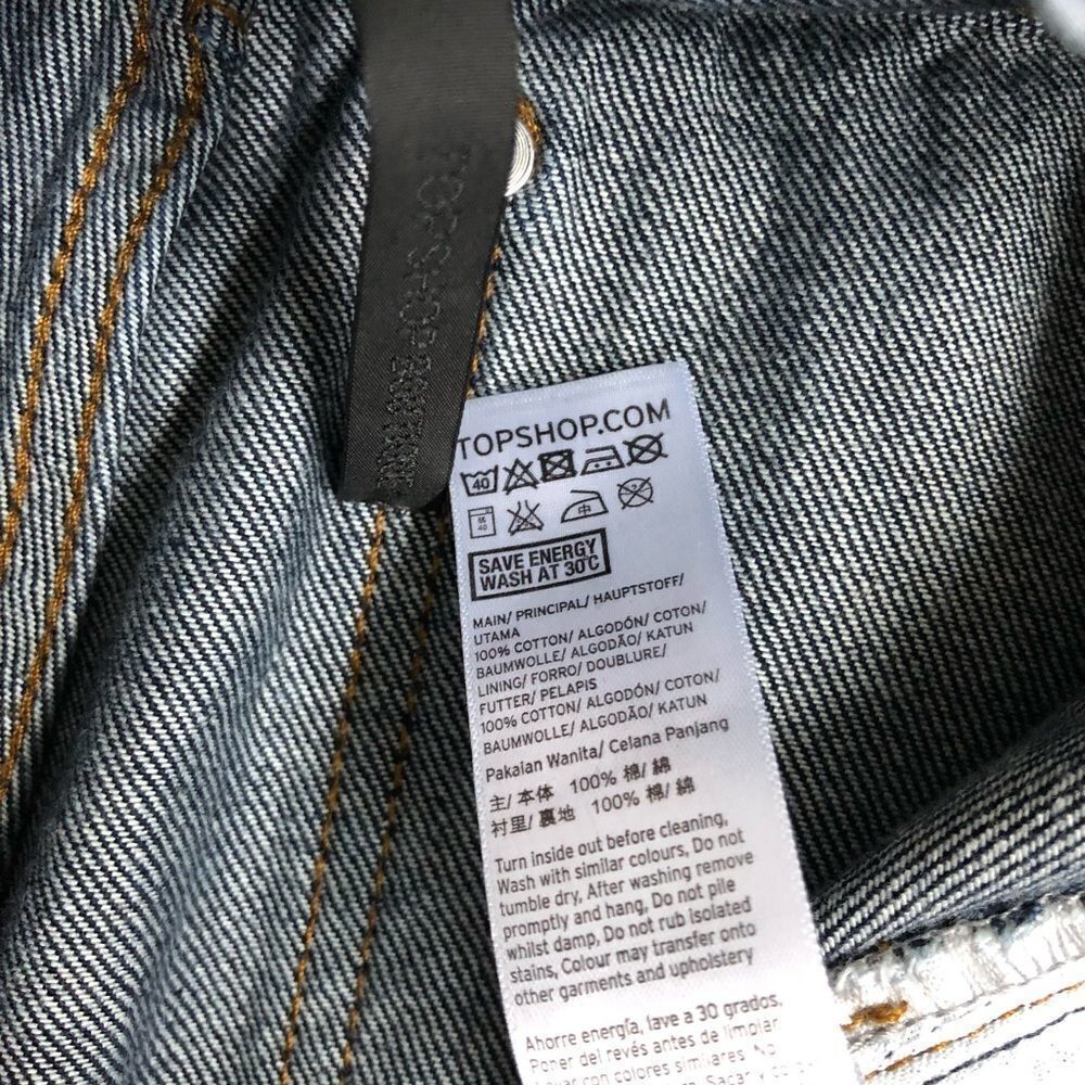 TOPSHOP Boutique Ring Zip Fray Hem Crop Jeans! - Picture 5 of 8